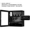 imageDUKWIN Fingerprint Lock Watch Winder  300 to 2300 TPD for Automatic Watches Digital Display ampamp Adjustable Watch MatBLACK FOR 3