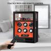 imageDUKWIN Fingerprint Lock Watch Winder  300 to 2300 TPD for Automatic Watches Digital Display ampamp Adjustable Watch MatORANGE FOR 6