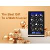 imageDUKWIN Fingerprint Lock Watch Winder 12 Automatic Winding Spaces with Smart LCD Touch ScreenBlue LED Light Quiet Motor and Adjustable Watch Pillows for Gentles and Ladies