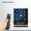 imageDUKWIN Fingerprint Lock Watch Winder 68912 Automatic Winding Spaces with Smart LCD ScreenBlue LED Light Quiet Motor and Adjustable Watch Pillows for Gentles and Ladies9 Winding Spaces