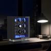imageDUKWIN Fingerprint Lock Watch Winder 68912 Automatic Winding Spaces with Smart LCD ScreenBlue LED Light Quiet Motor and Adjustable Watch Pillows for Gentles and Ladies9 Winding Spaces