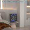 imageDUKWIN Fingerprint Lock Watch Winder 9 Automatic Winding Spaces with Smart LCD Touch ScreenBlue LED Light Quiet Motor and Adjustable Watch Pillows for Gentles and Ladies