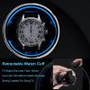 imageDUKWIN Fingerprint Lock Watch Winder for 69 Automatic Watches Automatic Watch Winder with 6 Watch Holders LCD Display Adjustable Watch Pillow and RGB LED Light for Gentles and Ladies 8 TPDFW066BLACK