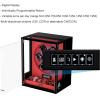 imageDUKWIN Fingerprint Lock Watch Winder for 69 Automatic Watches Automatic Watch Winder with 6 Watch Holders LCD Display Adjustable Watch Pillow and RGB LED Light for Gentles and Ladies 8 TPDFW066RED