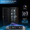 imageDUKWIN Fingerprint Lock Watch Winder for 8912 with Changing LED Light Multiple TPD LCD Touchscreen Remote Control Adjustable Watch Pillow and Mabuchi Supper Quiet Motor for Watch LoverDK20008