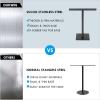imageDUKWIN Hand Towel Holder SUS304 Stainless Steel Hand Towel Stand TShaped Matte Black Freestanding Rack for Bathroom Kitchen Countertop with Square BaseMatte Black