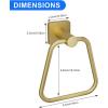 imageDUKWIN Towel Ring for Bathroom Gold Hand Towel Holder 304 Stainless Steel Towel Racks Modern WallMounted Towel Hanger for Bathroom KitchenGold