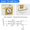 imageDUKWIN Towel Ring for Bathroom Gold Hand Towel Holder 304 Stainless Steel Towel Racks Modern WallMounted Towel Hanger for Bathroom KitchenGold