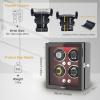 imageDUKWIN Watch Winder Automatic Watch Winder for 4 Watches Dual Power Winder Box with Quiet Motor 4 Rotation Modes Adjustable Watch Pillow LED Light for Automatic WatchesDK04RD