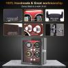 imageDUKWIN Watch Winder Automatic Watch Winder for 4 Watches Dual Power Winder Box with Quiet Motor 4 Rotation Modes Adjustable Watch Pillow LED Light for Automatic WatchesDK04RD