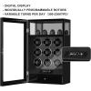 imageDUKWIN Watch Winder Automatic Watch Winder for 9 Watches with 4 Watches Stand Holder Display and Jewelry Storage DrawerBuiltin White Illumination