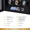 imageDUKWIN Watch Winder Watch Winders for Automatic Watches with LCD Touch Screen Display Automatic Watch Box Case with Remote Control for 912 Watches