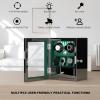 imageDUKWIN Watch Winder for 468 Automatic Watches Lockable Winders with Watch Holders and Jewelry Storage Super Quiet Motor with HighGloss Finish Builtin IlluminationGreen Watch Winders for 2 Watches