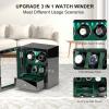 imageDUKWIN Watch Winder for 468 Automatic Watches Lockable Winders with Watch Holders and Jewelry Storage Super Quiet Motor with HighGloss Finish Builtin IlluminationGreen Watch Winders for 2 Watches
