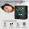imageDUKWIN Watch Winder for 468 Automatic Watches Lockable Winders with Watch Holders and Jewelry Storage Super Quiet Motor with HighGloss Finish Builtin IlluminationGreen Watch Winders for 6 Watches