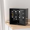 imageDUKWIN Watch Winder for 468 Automatic Watches Lockable Winders with Watch Holders and Jewelry Storage Super Quiet Motor with HighGloss Finish Builtin IlluminationBlack Watch Winders for 8 Watches