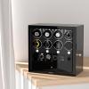 imageDUKWIN Watch Winder for 468 Automatic Watches Lockable Winders with Watch Holders and Jewelry Storage Super Quiet Motor with HighGloss Finish Builtin IlluminationCarbon Fiber Watch Winders for 8 Watches