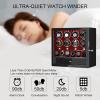 imageDUKWIN Watch Winder for 468 Automatic Watches Lockable Winders with Watch Holders and Jewelry Storage Super Quiet Motor with HighGloss Finish Builtin IlluminationRed Winder for 8 Watches