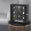 imageDUKWIN Watch Winder for 6912 Automatic Watches with Key Lock LCD Screen Remote Control LED Light Adjustable Watch Pillow and Supper Quiet Motor for Universal WatchesDK0 for 9