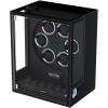 imageDUKWIN Fingerprint Lock Watch Winder for 69 Automatic Watches Automatic Watch Winder with 6 Watch Holders LCD Display Adjustable Watch Pillow and RGB LED Light for Gentles and Ladies 8 TPDFW066BLACK