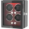 imageDUKWIN Watch Winder Automatic Watch Winder for 4 Watches Dual Power Winder Box with Quiet Motor 4 Rotation Modes Adjustable Watch Pillow LED Light for Automatic WatchesDK04RD