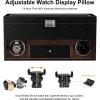 imageDUKWIN Double Watch Winder BoxBrown Watch Winder for 2 Automatic Watches with 16Slot Watches Display CaseBrownBlack