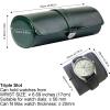 imageDUKWIN Watch Roll for 3 Watches Travel Watch Case Organizer with Removable Pillows for Men and WomenLeather Display Case for Watches Collection and Gift for Anniversary BirthdayBlue Watch StorageGreen for 3