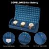 imageDUKWIN Watch Roll for 3 Watches Travel Watch Case Organizer with Removable Pillows for Men and WomenLeather Display Case for Watches Collection and Gift for Anniversary BirthdayBlue Watch StorageBlue for 3