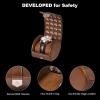 imageDUKWIN Watch Roll for 3 Watches Travel Watch Case Organizer with Removable Pillows for Men and WomenLeather Display Case for Watches Collection and Gift for Anniversary BirthdayBlue Watch StorageBrown for 1