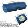 imageDUKWIN Watch Roll for 3 Watches Travel Watch Case Organizer with Removable Pillows for Men and WomenLeather Display Case for Watches Collection and Gift for Anniversary BirthdayBlue Watch StorageBlue for 3