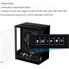 imageDUKWIN Fingerprint Lock Watch Winder 8 TPD Watches Winder for 69 Automatic Watches with 6 Watch Holders LCD Display Adjustable Pillow and Changing LED Light for Gentles and LadiesBlack FWfor 6
