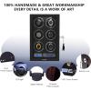 imageDUKWIN Watch Winder for 6912 Automatic Watches with Key Lock LCD Screen Remote Control LED Light Adjustable Watch Pillow and Supper Quiet Motor for Universal WatchesDK068SK2