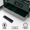 imageDUKWIN Watch Winder Fingerprint Lock Automatic Watch Winder for 369 Watches with 4 Holders3002300 TPDDigital Display Remote ControlJewelry Storage and Adjustable Watch Pillow and LED LightGreen Winder for 6