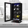 image:imageDUKWIN Watch Winder Fingerprint Lock Watch Winders for 8 with LCD Touch Screen Remote Control Super Quiet Motor Blue LED Light and Adjustable Watch Pillows for Universal Watches amp Collector