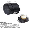 image:imageDUKWIN Watch Winder for Automatic Watches White Lockable Watch Winders with Extra Watch Storage Jewelry Storage 4 Rotation Modes LED Light Super Quiet Mabuchi Motor and Spring Watch PillowsBK801B