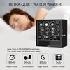 image:imageDUKWIN Watch Winder for Automatic Watches White Lockable Watch Winders with Extra Watch Storage Jewelry Storage 4 Rotation Modes LED Light Super Quiet Mabuchi Motor and Spring Watch PillowsBK801B