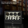 image:imageDUKWIN Watch Winder for Automatic Watches White Lockable Watch Winders with Extra Watch Storage Jewelry Storage 4 Rotation Modes LED Light Super Quiet Mabuchi Motor and Spring Watch PillowsC4NW
