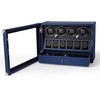 image:imageDUKWIN Watch Winder for Automatic Watches White Lockable Watch Winders with Extra Watch Storage Jewelry Storage 4 Rotation Modes LED Light Super Quiet Mabuchi Motor and Spring Watch PillowsBlue Watch Winders for 4 Watches