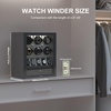 image:imageDUKWIN Watch Winder for Automatic Watches White Lockable Watch Winders with Extra Watch Storage Jewelry Storage 4 Rotation Modes LED Light Super Quiet Mabuchi Motor and Spring Watch PillowsC6NW