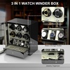 image:imageDUKWIN Watch Winder for Automatic Watches White Lockable Watch Winders with Extra Watch Storage Jewelry Storage 4 Rotation Modes LED Light Super Quiet Mabuchi Motor and Spring Watch PillowsC6NW