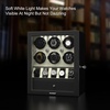 image:imageDUKWIN Watch Winder for Automatic Watches White Lockable Watch Winders with Extra Watch Storage Jewelry Storage 4 Rotation Modes LED Light Super Quiet Mabuchi Motor and Spring Watch PillowsC6NW