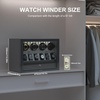 image:imageDUKWIN Watch Winder for Automatic Watches White Lockable Watch Winders with Extra Watch Storage Jewelry Storage 4 Rotation Modes LED Light Super Quiet Mabuchi Motor and Spring Watch PillowsC4NW