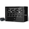 image:imageDUKWIN Watch Winder for Automatic Watches White Lockable Watch Winders with Extra Watch Storage Jewelry Storage 4 Rotation Modes LED Light Super Quiet Mabuchi Motor and Spring Watch PillowsBK401B
